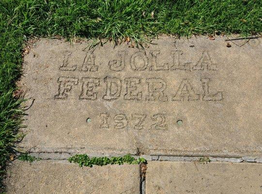 Cement Slab from 1972