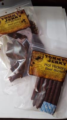 Beef jerky and sticks