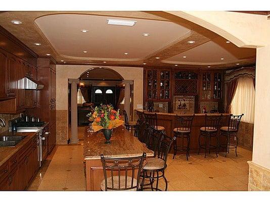 Complete house, from the back to the front, with design lighting