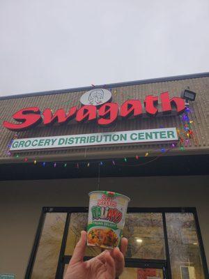 Huge store inside. All of the produce, spices, rice,etc.
