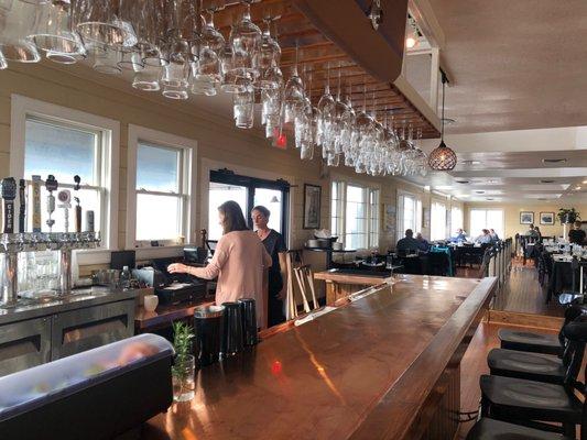 Bar at the Breakwater's; Hatteras.