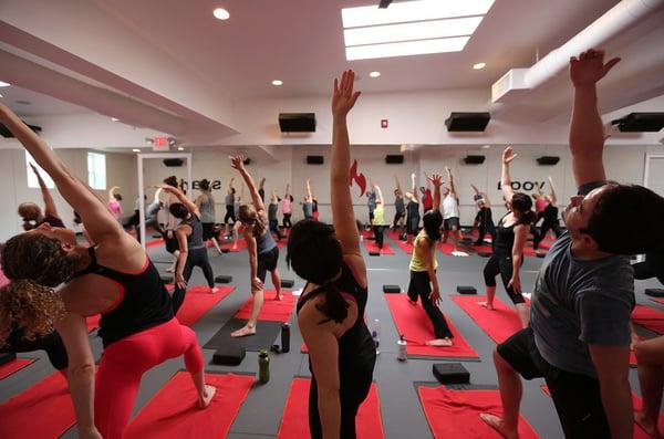 peaceful warriors...sweating their butts off.