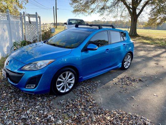 Mega man looking shiny and new after another visit to Johnny's