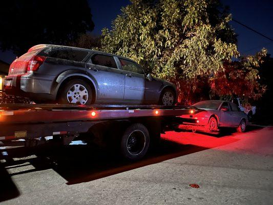 Private property tows