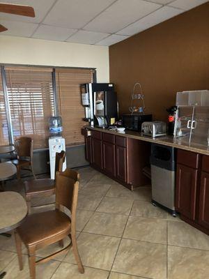 Empty breakfast nook