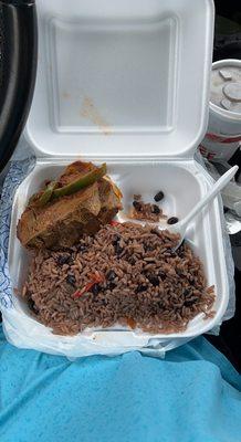 Black rice with beef