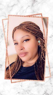 Box braids were very neat.. absolutely love them