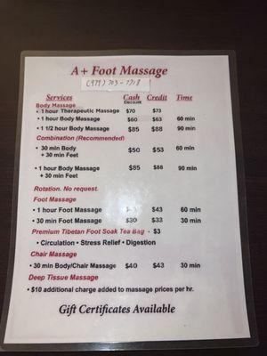 A+ Foot Massage