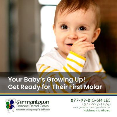 Make sure to schedule your baby's first dental visit on or before their first birthday or as soon as their first tooth appears.