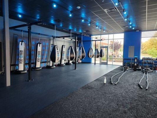 The bag half of the studio.