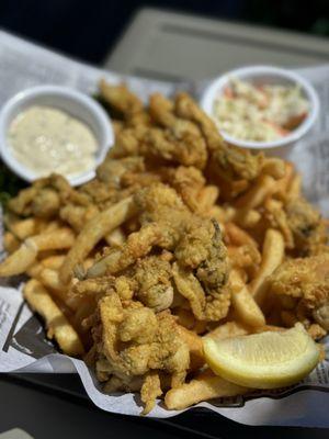 Clam with belly plate