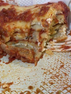 Super dry lasagna.