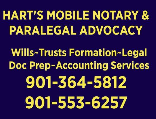 Hart Mobile Notary and Paralegal Advocacy Service