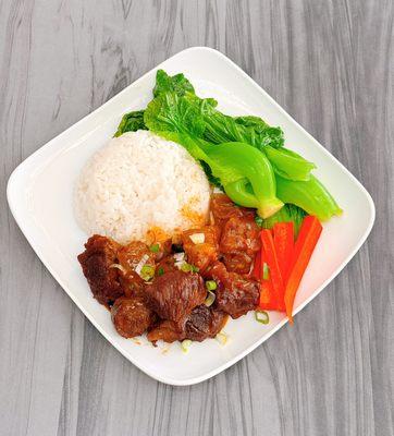 Beef rice bowl