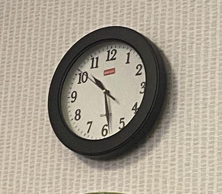 I patient in the place other then me and waiting passed my appointment