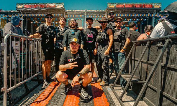 AKARI"s LED Video Wall Crew at Vans Warped Tour 2025 in Long Beach, CA.
