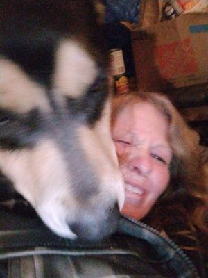My Precious dog and I.