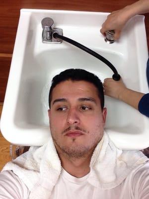 Washing after your cut so you can still take on your day!