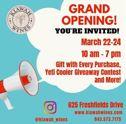 Grand Opening Details