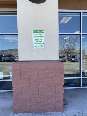 This is the sign we had made for the front of our building and they turned out great.