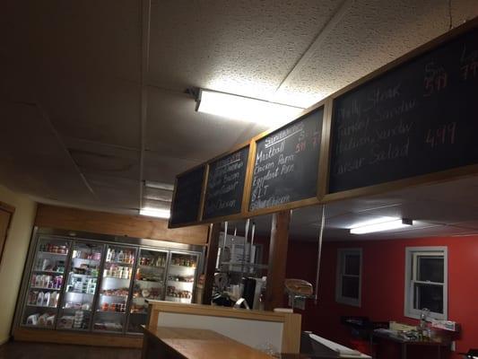 It was clear at the time but possibly the deli area?