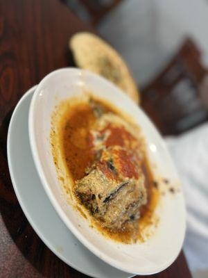 Meat and eggplant mousaka! Delicious!