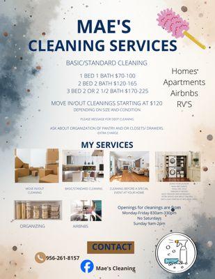 Mae's Cleaning Services
