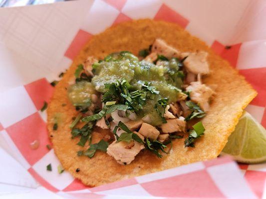 Chicken street taco