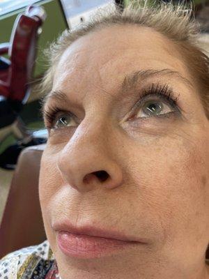 Embarrassed that I splurged on something so stupid as getting individual lashes attached to my real ones.