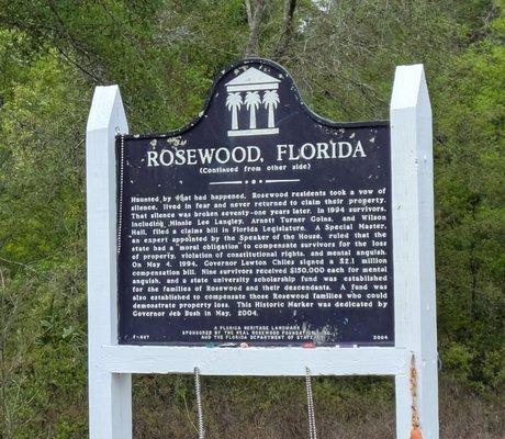 Site of the Rosewood Massacre, Cedar Key, FL