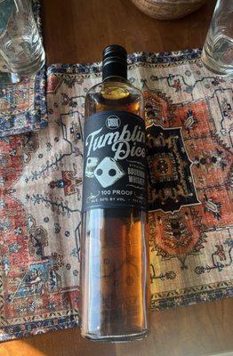 Excellent suggestion by a very helpful young woman as the base for a blood orange whisky sour.