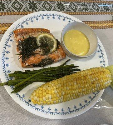 THE most delicious salmon prepared in the oven with lemon & dill