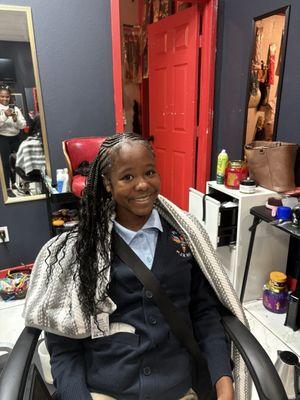 My oldest daughter boho knotless