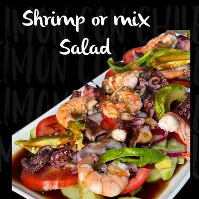 Ensalada mixta /camarón