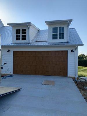 Golden Oak garage door