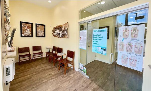 Totally "Shellastic" -fantastic beach inspired waiting room