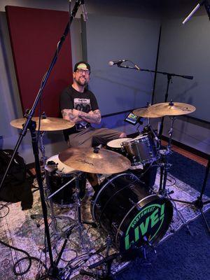 Had a blast laying down drum tracks at Northwest Live!