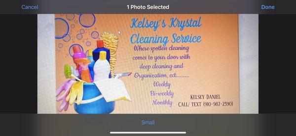 Kelsey’s Krystal Cleaning Service