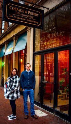 Enjoying our new location downtown!