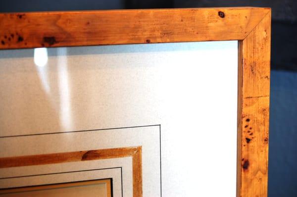 Detail of framing on magazine article