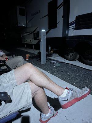 Awesome view of our neighbors septic