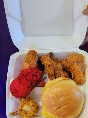 chicken sandwhiches diffrent flavors for tenders like flamming hot cheetoes