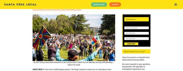 Santa Cruz Anti Trump Demonstration