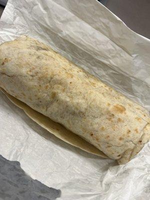 Bacon breakfast burrito