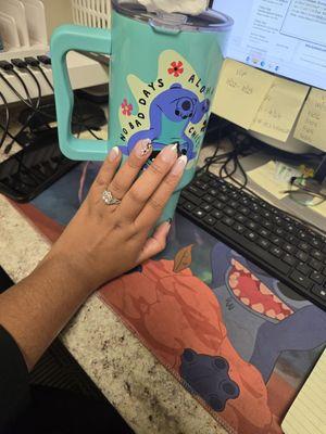 Nails done by Susan. I had so many compliments ; she did an amazing job with my nails .