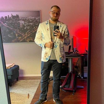 Tailored floral jacket