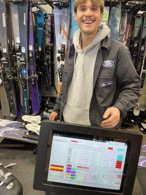 The sales associate Patrick who gave us exceptional customer service.