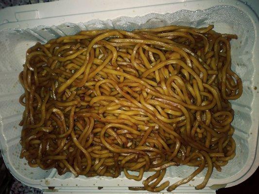 Plain Lo Mein, no veggies or meat.