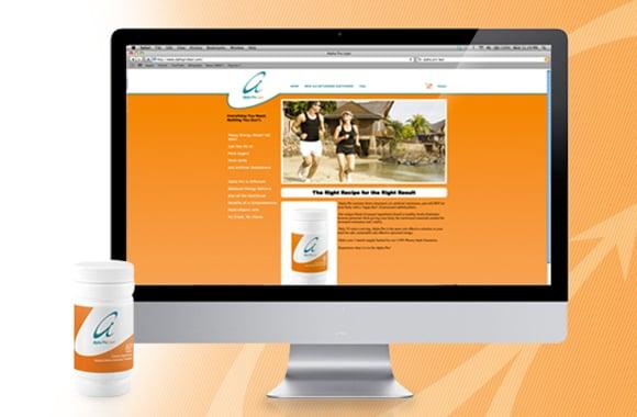 Sample work: Logo Identity (Packaging Design) for Alpha Pro Lean - see more at: www.lmd-creative.com