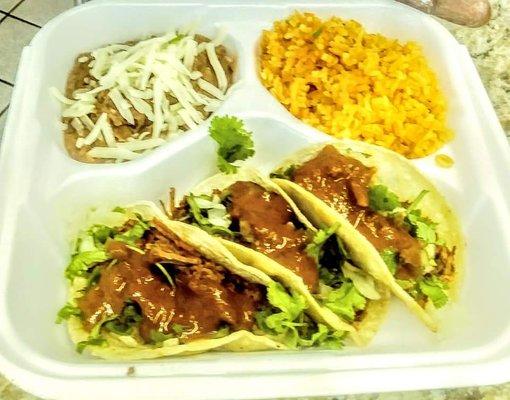 The plate I had on Taco Tuesday, like I said the steak was bomb
